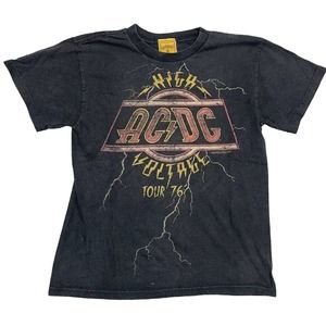 Kids AC/DC High Voltage Music Tee Thrifted Vintage Style Size M